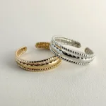 Duo bagues or et argent
